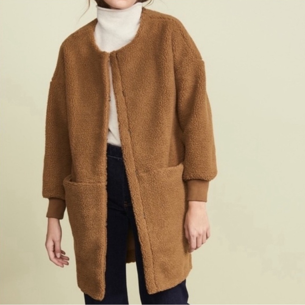 Madewell Brown Teddy Jacket
